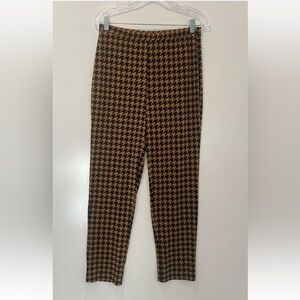 NWT Antthony Houndstooth Stretch Knit Easy Fit Pull On Pants Womens Medium (52)